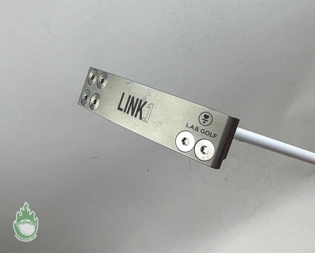 Used Right Handed L.A.B. Golf Link.1 Putter 35" Accra White Graphite Golf Club