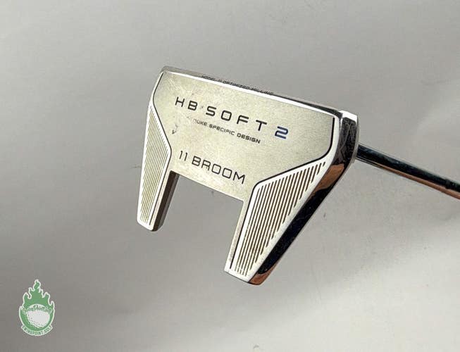 Used Right Handed Cleveland HB Soft 2 11 Broom 37" Putter Steel Golf Club