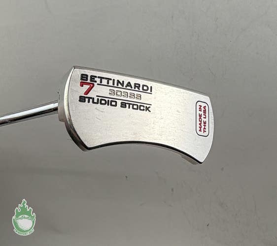 Used LH 2021 Bettinardi Studio Stock 7 303SS 35" Putter Steel Golf Club
