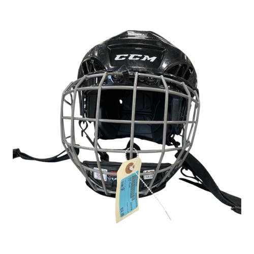 Used CCM FL40 Hockey Helmet Cage Combo Black SM 11735-S000363823