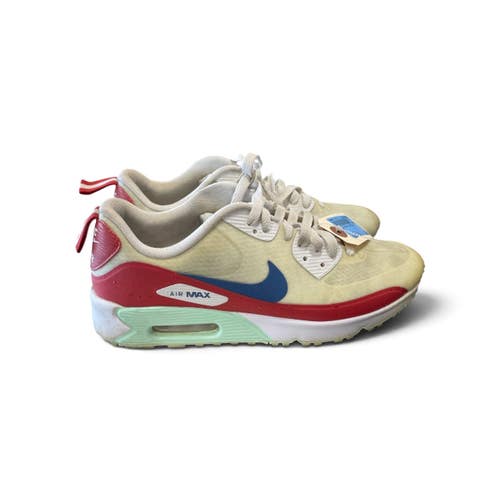Used Nike Air Max Mens Spikeless Golf Shoes White/Red Senior Size 10 11735-S000371183