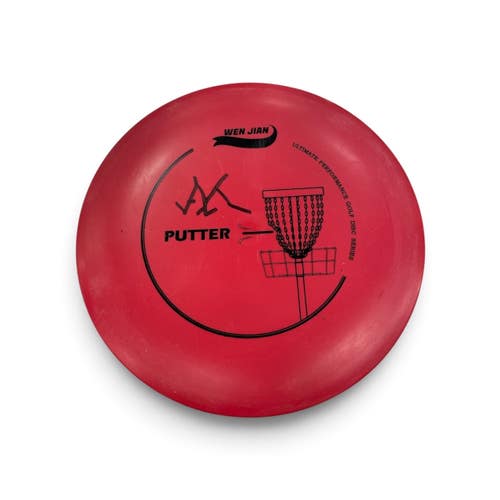Used Wen Jian Disc Golf Putter Red 11735-S000371216