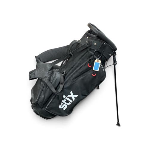 Used Stix 5 Pocket Mens Golf Stand Bag Black 11735-S000371237