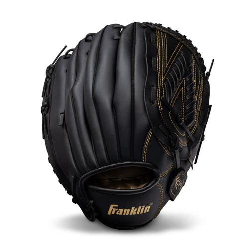 New Franklin Fieldmaster 13" Baseball Glove Black/Gold RH Throw 11735-FRA22631