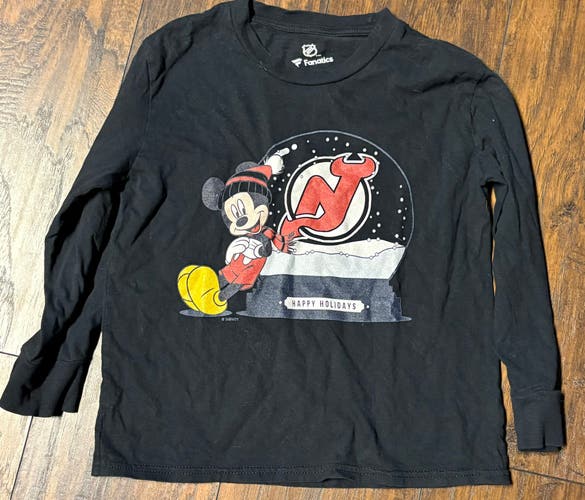 NJ Devils XS Boys Holiday Shirt (Used)