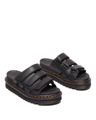 Dr. Martens Raine 40522001 Sandals Women's 10M Black Leathert Platform ZOGG5094