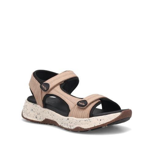 Taos Super Side Water Sandals Women 10M Natural Emboss Adjustable Strap ZOGG4657