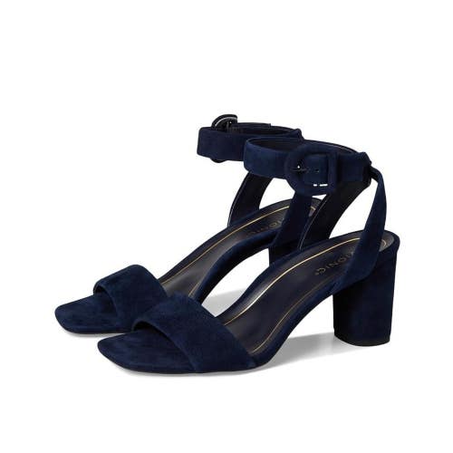 Vionic Zinfandel I8672L4402 Sandals Womens 10M Navy Leather Ankle Strap ZOGG4592