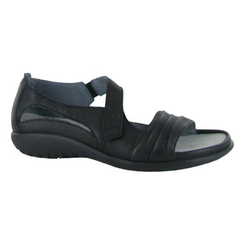 Naot Papaki Sandals Women's 6M Black Leather Open Toe Adjustable Strap ZOGG4673