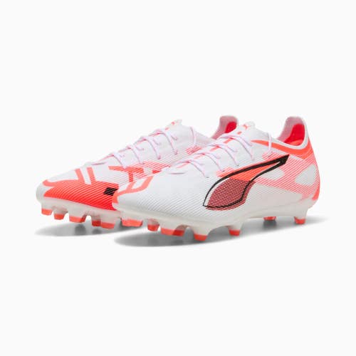 Puma Ultra 5 Pro 108161-01 Men 9.5D White Red Firm Ground Soccer Cleats ZOGG4734