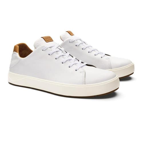 OluKai Lae'Ahi Li 'Ili Sneaker Men's 9.5D Bright White Waterproof Shoes ZOGG4652