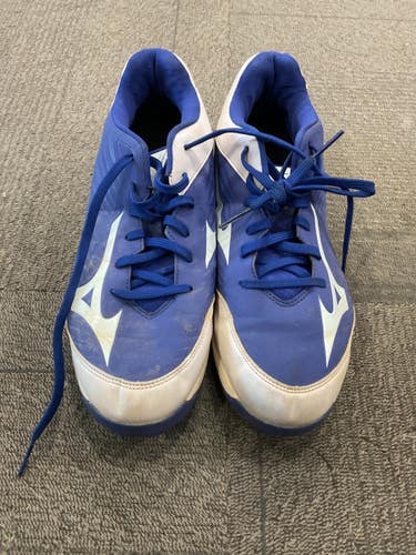 Used Mizuno BASEBALL CLEATS BB/SB Cleats Navy Blue Senior 11.5 11614-S000246723
