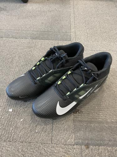 Used Nike ALPHA MENACE 4 PRO Adult FB Cleats Black Senior 12 11614-S000246718