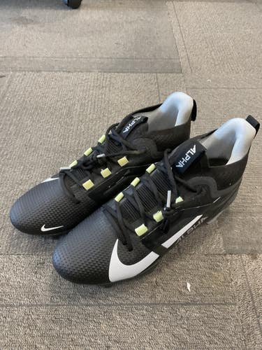 Used Nike ALPHA MENACE 4 ELITE Adult FB Cleats Black Senior 11.5 11614-S000246717