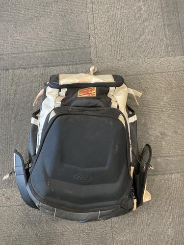Used Rawlings GOLD GLOVE SERIES BB/SB Player Backpack White 11614-S000246694