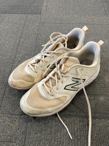 Used New Balance VELO BB/SB Cleats White Senior 7.5 11614-S000246673