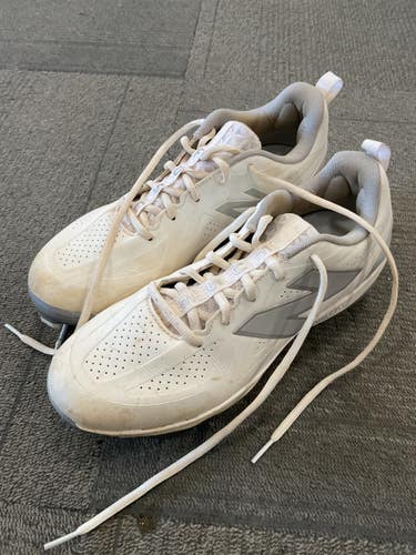 Used New Balance FUSE BB/SB Cleats White Senior 7 11614-S000246674