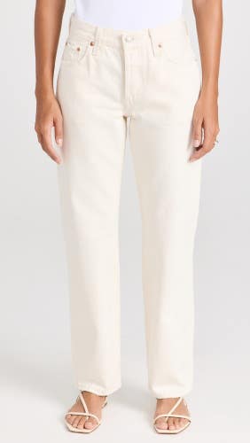 Levi's 501 '90s Jeans Women's 29x30 White Denim Mid-Rise Straight Leg CLH119