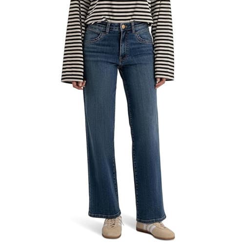 KUT from the Kloth Jodi High Rise Straight Leg Jeans Women 16 Blue Cotton CLH126