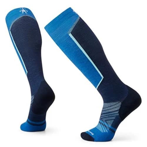Smartwool Ski Targeted Cushion Over The Calf Socks Mens L Blue Performance CLH73