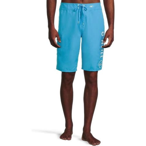 O'Neill Santa Cruz Solid 2.0 Boardshorts Men's 31 Blue Drawstring Swimwear CLH97