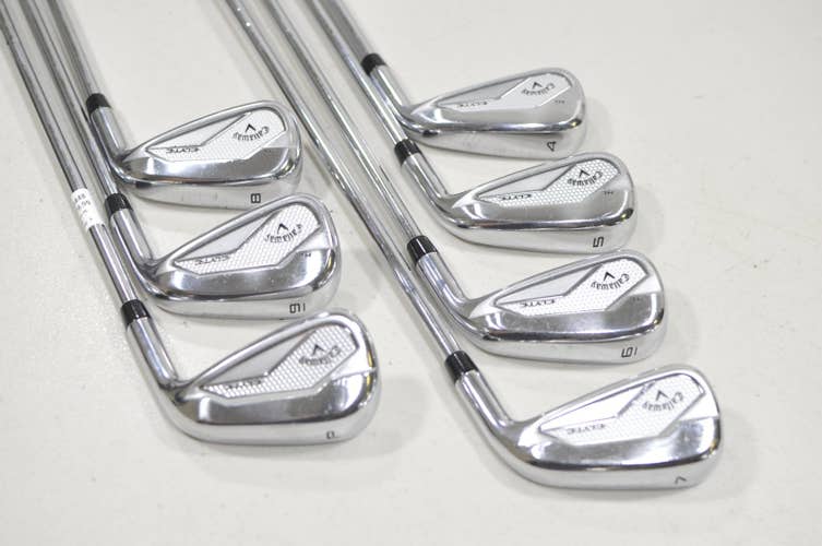 Callaway Elyte HL 4-PW Iron Set Regular Flex Right KBS Max 80 Steel #230448