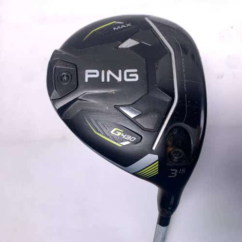 Ping G430 Max 3 Fairway Wood 15* Alta CB 65g Regular Graphite Mens RH -1/2''