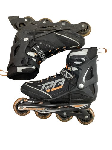 Used Rollerblade ZETRA Senior Rec Fitness Skates Black Senior 10 11613-S000192394