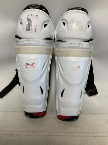 Used Bauer VAPOR 2X Junior Shin Guards White 12" 11823-S000042762