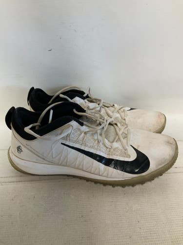 Used Nike HUARACHE SEVEN Mens Golf Shoes White Senior 12 11823-S000042742