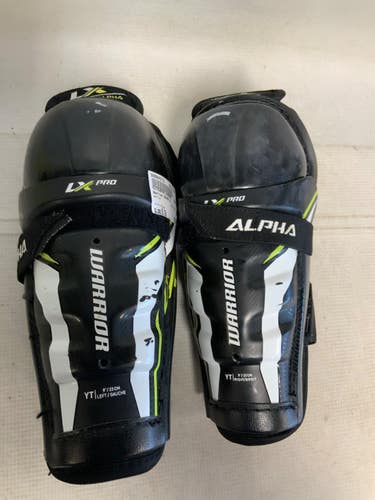 Used Warrior ALPHA LX Youth Shin Guards Black 9" 11823-S000042732