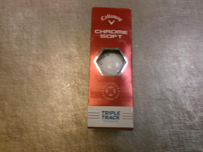 Used Callaway CHROME SOFT 3 Ball - Golf Ball Sleeve 11339-S000208278