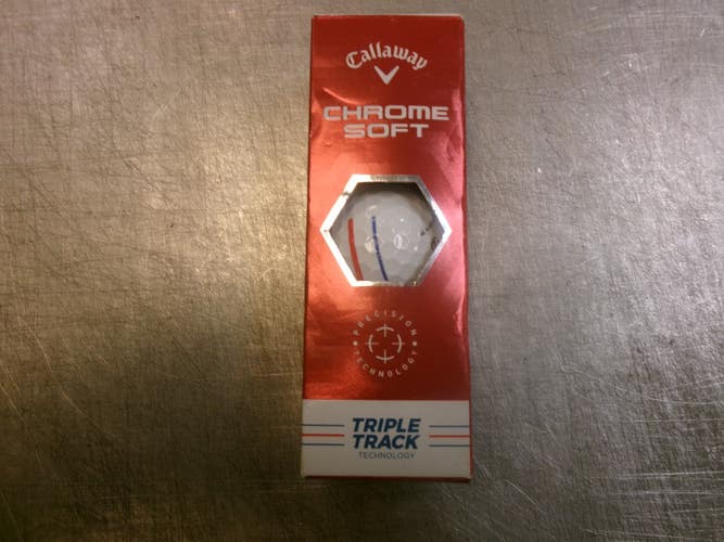 Used Callaway CHROME SOFT 3 Ball - Golf Ball Sleeve 11339-S000208277