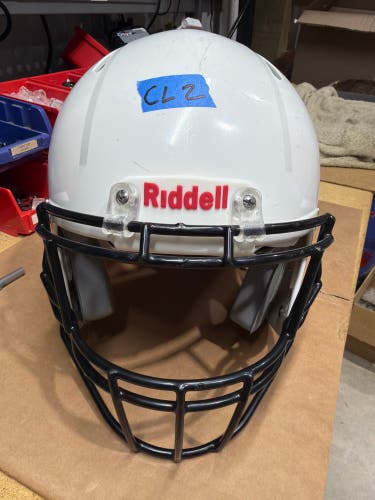 USED RIDDELL SPEED CLASSIC YOUTH HELMET - XL - WHITE -REJECT