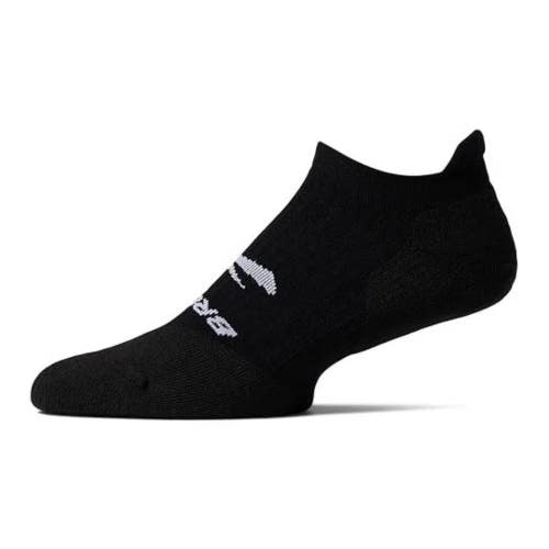 Brooks Ghost No Show Socks Unisex Medium Black Arch Support Performance GBO4720