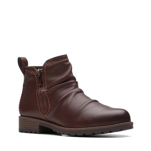 Clarks Aspra Walk 26175204 Boots Women's 8.5B Brown Leather Waterproof RHS10024