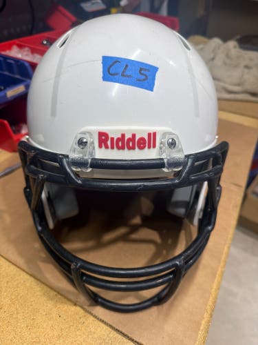USED RIDDELL SPEED CLASSIC YOUTH HELMET - XL - WHITE -REJECT