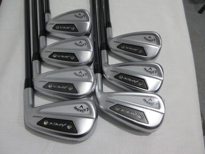 Callaway Apex Ai300 Iron Set - 5-PW, AW - Stiff Flex Graphite - MINT/NEW