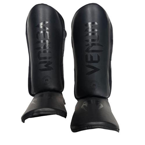 Used Martial Arts Shin Pads Black MD 11406-S000112412