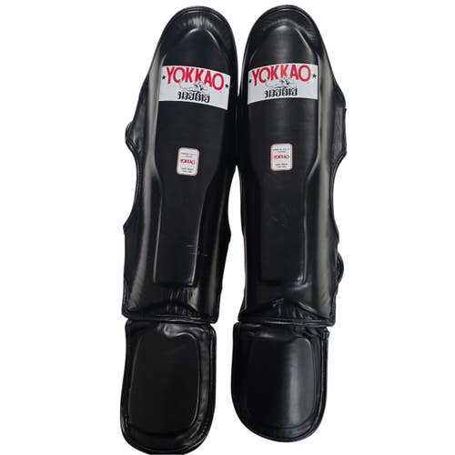 Used Martial Arts Shin Pads Black LG 11406-S000112411