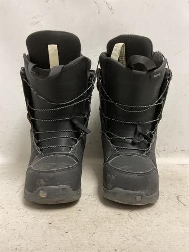 Used Burton MOTO Mens Snowboard Boots Black Senior 7 11855-S000212169
