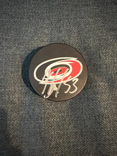 Jeff Skinner Autograph Signed Carolina Hurricanes Puck