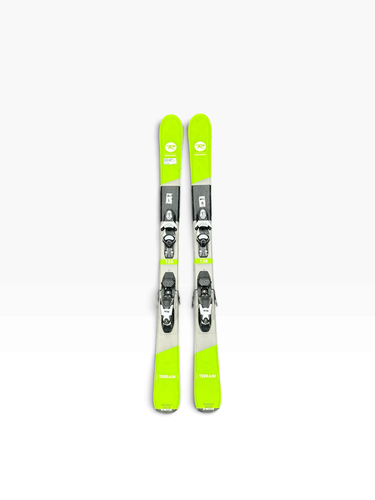 Used Rossignol TERRAIN Boys DH Ski/Binding Kelly green 128 cm 11375-S000384073