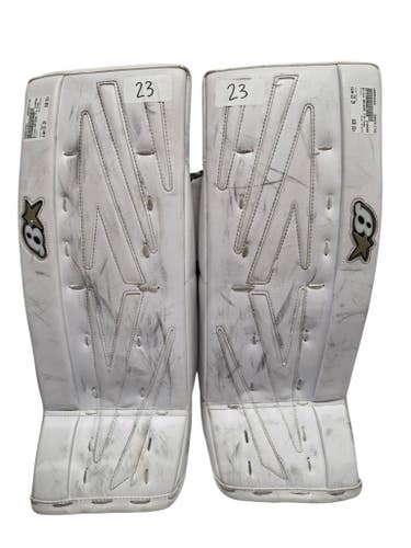Brians NETZERO Goalie Leg Pads Youth White 23"