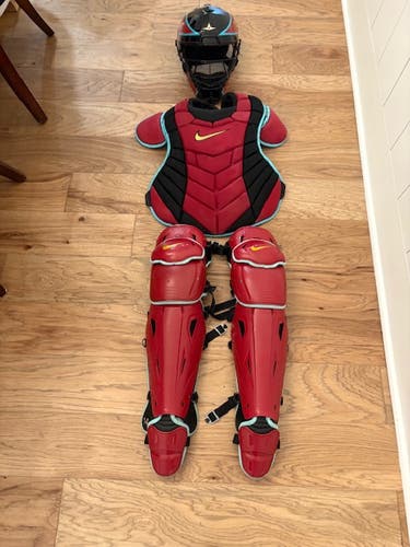 Cardinal Arizona Diamondbacks Gabi Moreno Nike Diamond Elite Catcher's Set (Used)