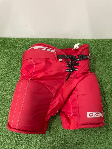 Red Junior Large CCM Tacks 492 Hockey Pants (New)