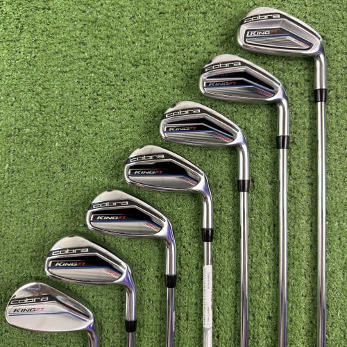 Cobra King F7 One Length Iron Set 5-PW GW Stock Steel Regular Flex 37