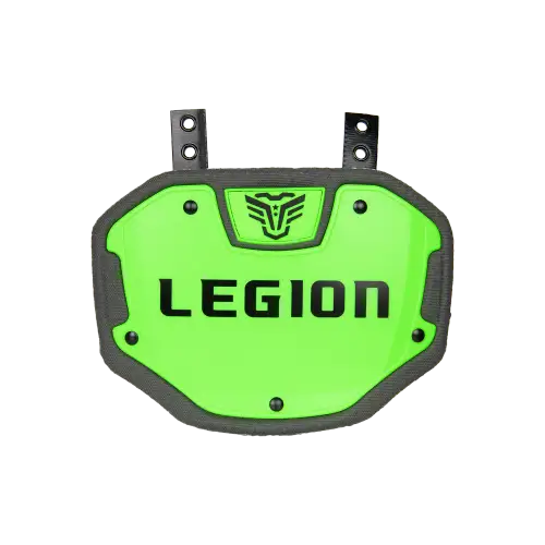 LEGION M-Series Highlight Football Back Plate - LG/XL - Highlight Green