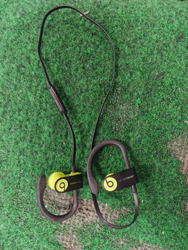 Beats by Dre Powerbeats3 Black and Yellow Wireless Earphones