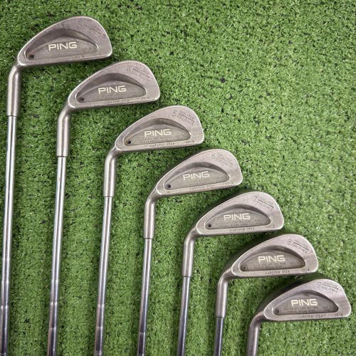 Ping Karsten IIIA Iron Set 3-9 ZZ Lite Stiff Flex Steel Left Handed -1/2 Short